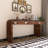 Wooden Entryway Table With Burl Veneer-718698865