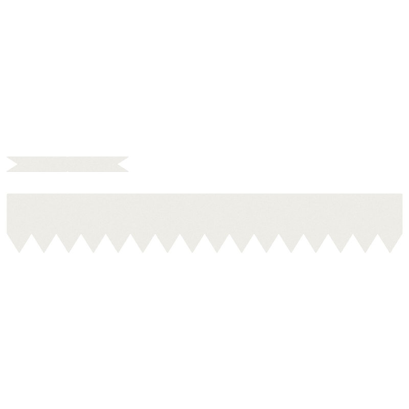 15cm H x 100cm W White Plastic Lawn Edging