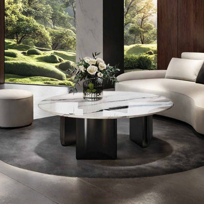 Table basse simple en pierre micro-cristalline