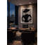 Midnight Authority Framed Canvas Wall Art by Kasian Art Studio - Black Frame-148658364