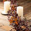 72" Artificial Rustic Berry Leaf Fall Garland, Multicolor
