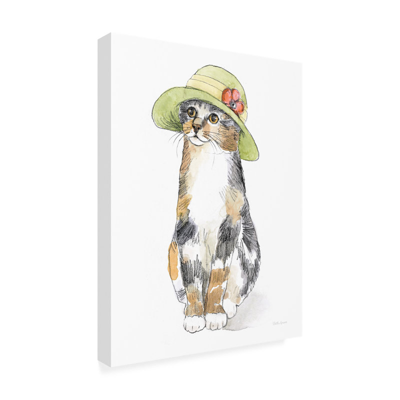 Art sur toile Beth Grove «Fancy Cats III», H 32 po x l 24 po x P 2 po