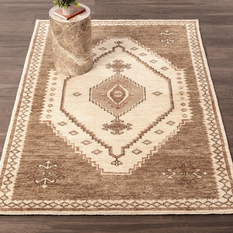 Luxor Handknotted Wool Blend Accent Rug, Rectangle 2' x 3'