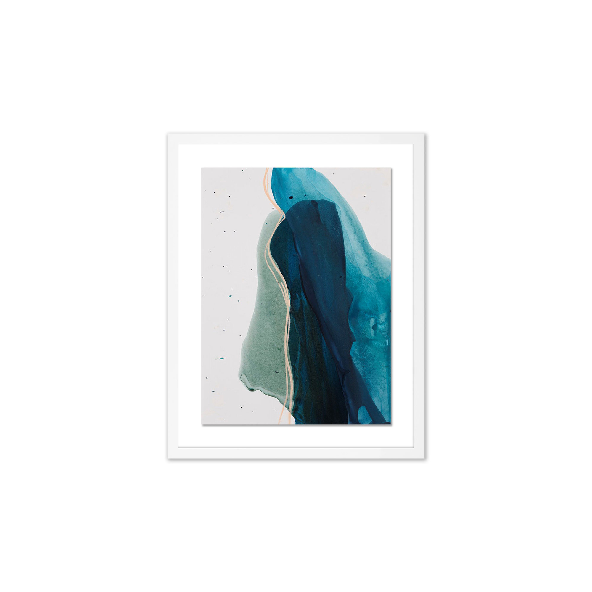 Intelligence by Kim Whiteside, White, 24" H x 19" W x 1.5" D