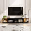 Meuble télé Claybrook de 78,7 po avec portes en verre et éclairage Claybrook
