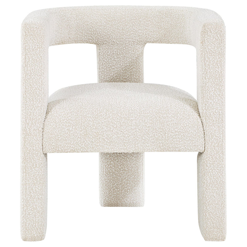 Chaise d'appoint Jeremas, Boucle blanc