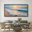 «Coastal Beach Tropical Beach Sunrise Ocean Waves», reproduction sur toile-98042456-111568137