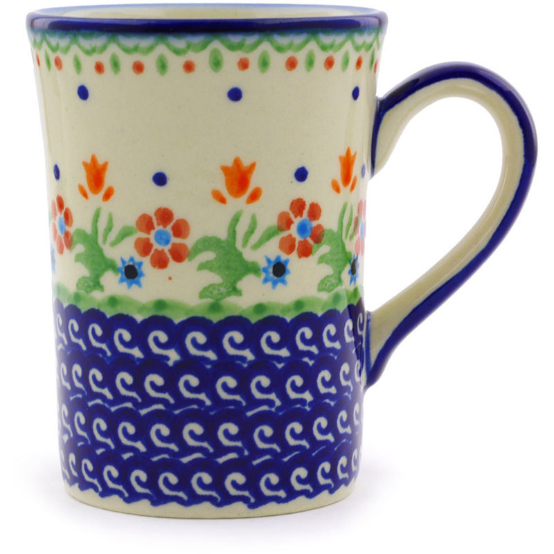 Spring Flowers Handmade Stoneware Coffee Mug