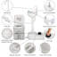 Happy Girl 510.5mm L x 335.3mm W White Plastic Oval Sink with Tap