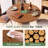 39.37" H Round Solid Wood Bar Table, Counter Height Pub Table for Home Bar, Kitchen