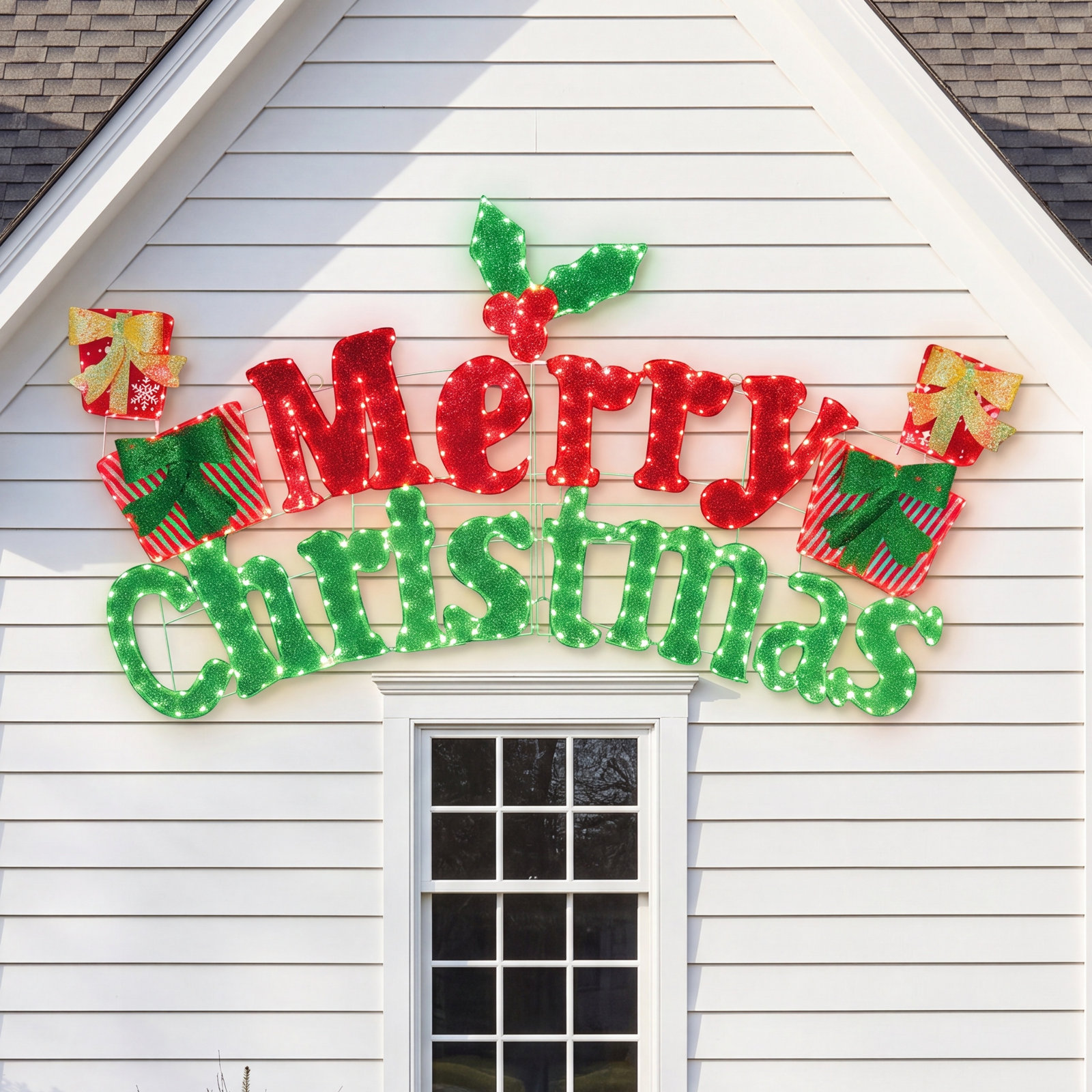 Gutierrez Lighted Merry Christmas Sign