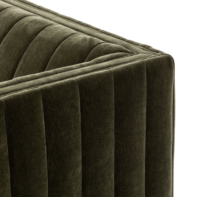 Augustine Swivel Armchair, Amici Moss Polyester