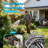 Wall Mounted Retractable  1/2 in. dia x 130 ft.Garden Hose Reel with 10 Sprayers & 180° Swivel Bracket