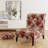 Boho Victorian Romance Victorian Pattern - Velvet Upholstered Farmhouse Slipper Chair, Rustic Floral Accent Chair