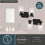 Luminaire de meuble-lavabo de salle de bain transitionnel Hitchin, abat-jour cylindrique, à intensité variable, compatible avec DEL, applique murale réversible sur miroir en acier-1839111530-1839111528-1839111525