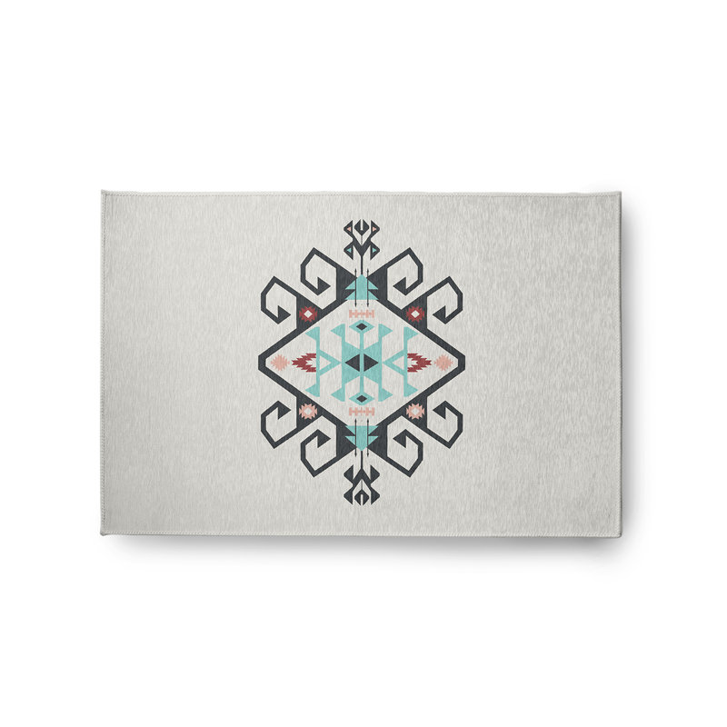 Tapis en chenille Southwest Medallion Spring, Rectangle 2 pi x 3 pi