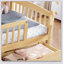 Lit plateforme simple TG pour enfants avec garde-corps pleine longueur et tiroirs de rangement, tête de lit enfantine pour la sécurité et l'organisation-129431925