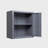 Metal wall-mounted garage storage cabinet