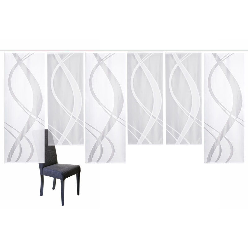 Mccourt Semi Sheer Curtain Panel Pair, Width 57 x Drop 175 cm