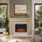 Modern Ember Everly Wood Fireplace Mantel Surround Overall Dimensions 72" x 54"- Interior Opening 48" x 42"-105265936-105265939