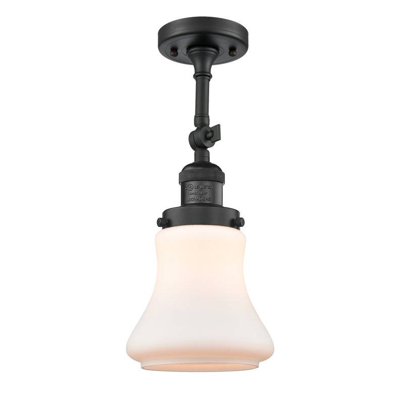 Edda Dimmable Bath Sconce, 60 Watt Vintage Incandescent Bulb, Matte Black, Matte White