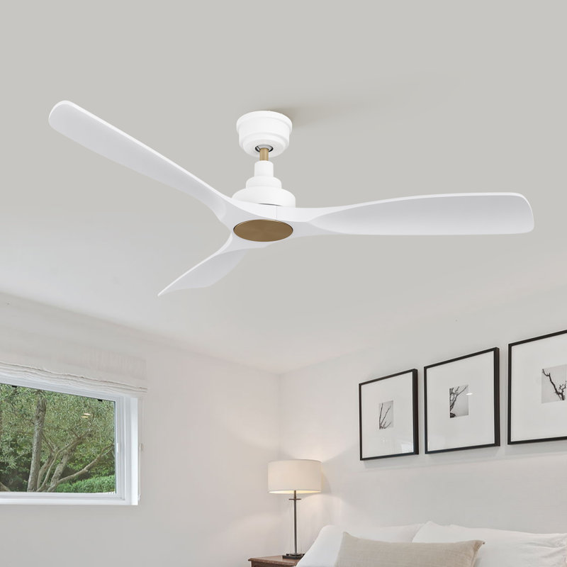 52" Smart DC Ceiling Fan with Remote Control, without Light