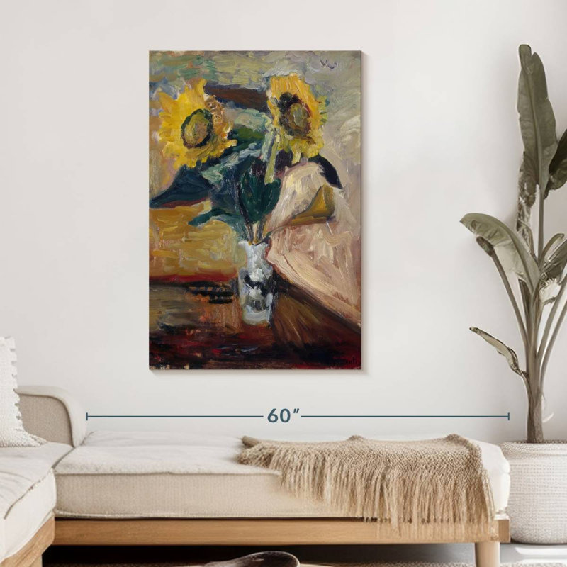 Vase de tournesols 1898-99, H 45 po x l 30 po