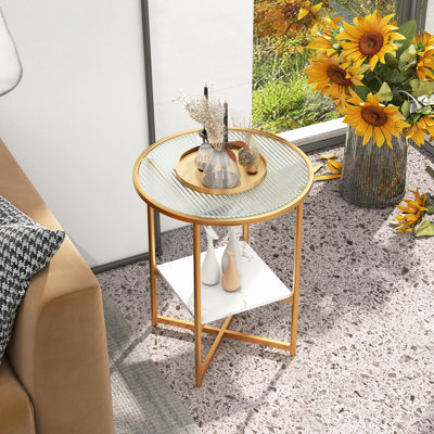 Cross Legs End Table