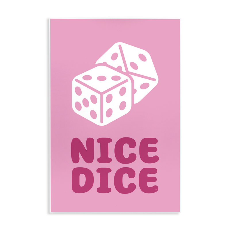 «Nice Dice Expression» par Martina Pavlova, H 15 po x l 10 po