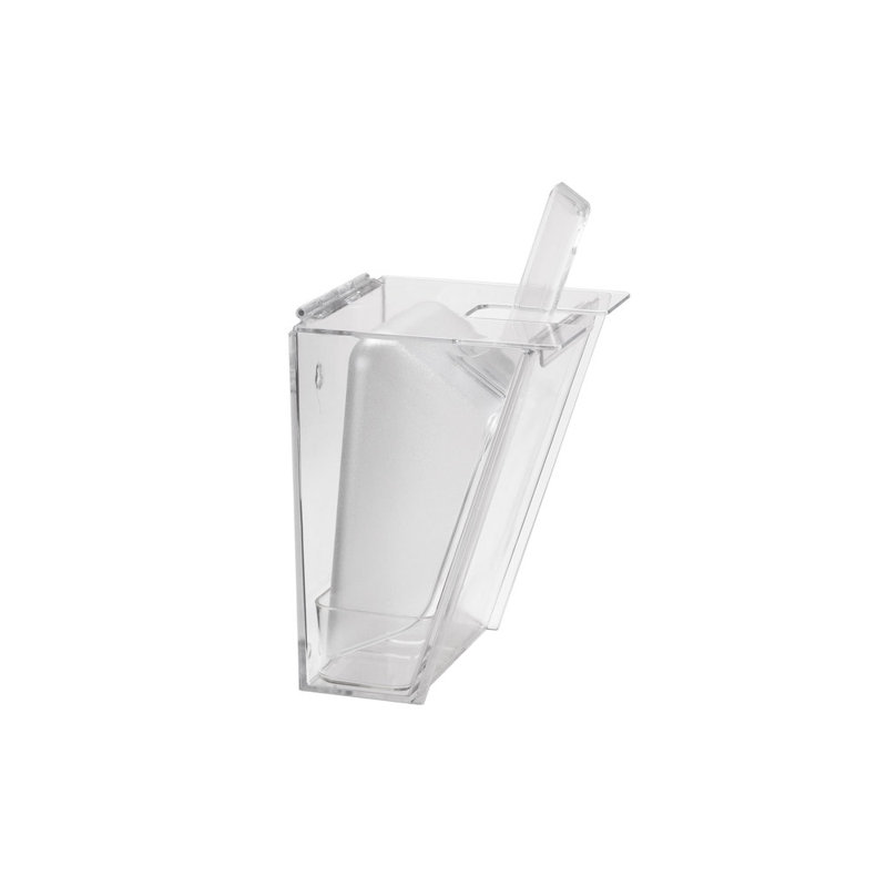 Polycarbonate Wall Mount Ice Scoop Holder, 64 Ounces