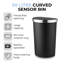 Tower Curved Sensor Bin with Bin Liner Retainer Ring, Durable PP Body, Battery Operated, 50L-115319382