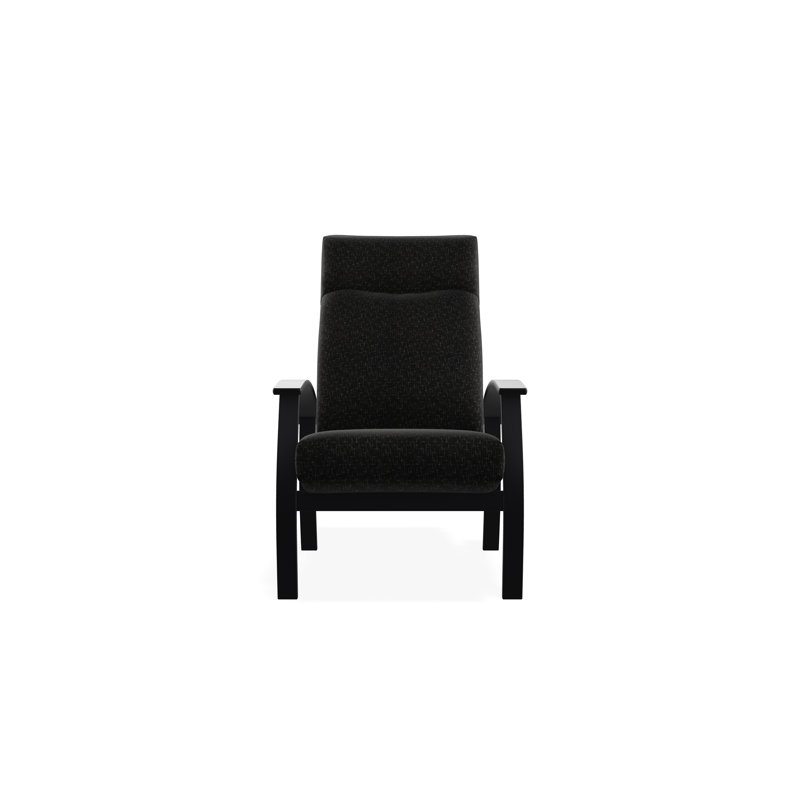 Chaise à dossier profond réglable en hauteur Belle Isle, Noir, Charbon H Voici