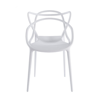 Plastic Dining CHAIR 4PCS white