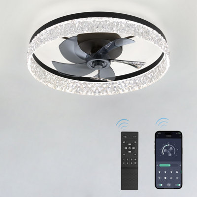 22 inch Modern Ceiling Fans with Lights and Remote