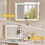 Aldrena Iron Rectangle Floor Mirror