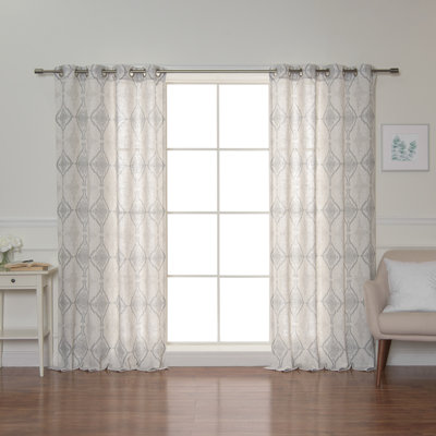 Futrell Semi Sheer Curtain Panel Pair