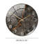 11.8" Round Marble Wall Clock Three-Dimensional Clock Home Decorations For Living Room Kitchen Bedroom Office Wall Decor, Gray