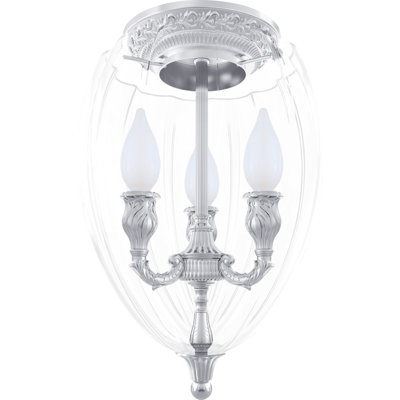 Fleischer Glass Semi Flush Mount