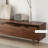 Simple solid wood black walnut TV cabinet