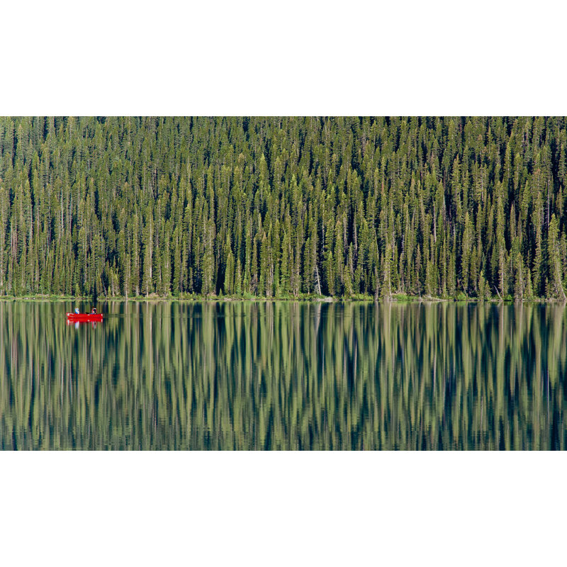 Red Canoe - photographie sans cadre sur plastique