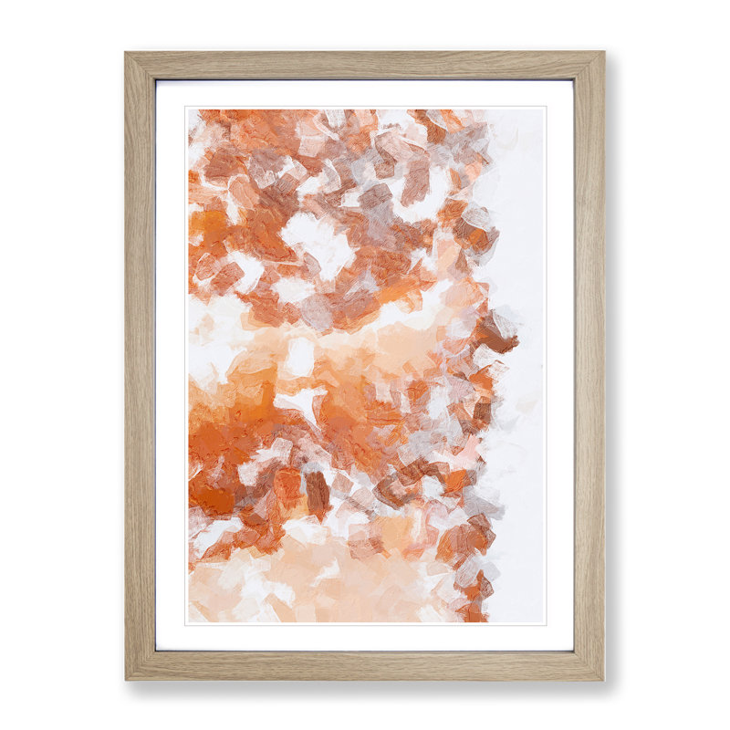 Desire the West Abstract - Framed Print, 46cm H x 34cm W x 2cm D, Oak