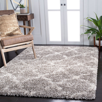 Tapis gris / ivoire Liseron