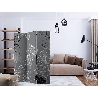 Gjender 135cm W x 172cm H 3 - Panel Solid Wood Folding Room Divider