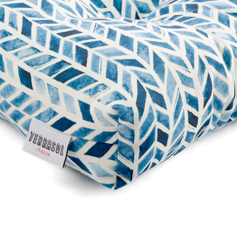  Italia Acrylic Outdoor Loveseat Cushion, Monaco Indigo