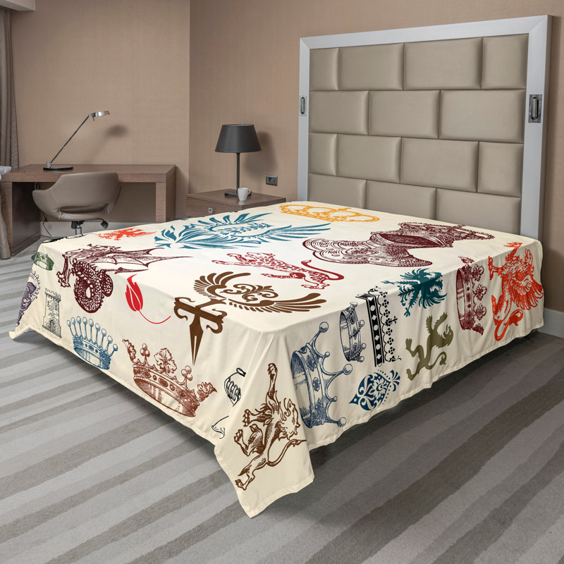 Multicolore Ambesonne, Drap plat grand