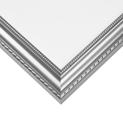 Rijeta Silver Solid Wood Picture Frame - Set of 4 with Mat