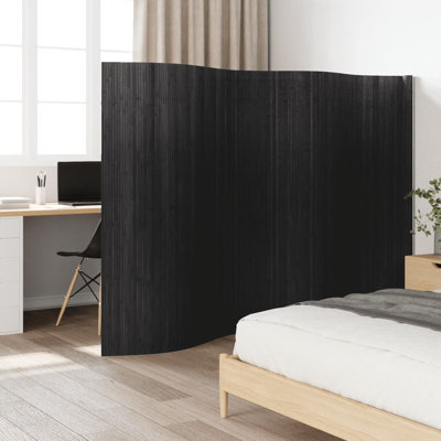 Paravent vidaXL gris largeur 157,5 po hauteur 65,0 po bambou