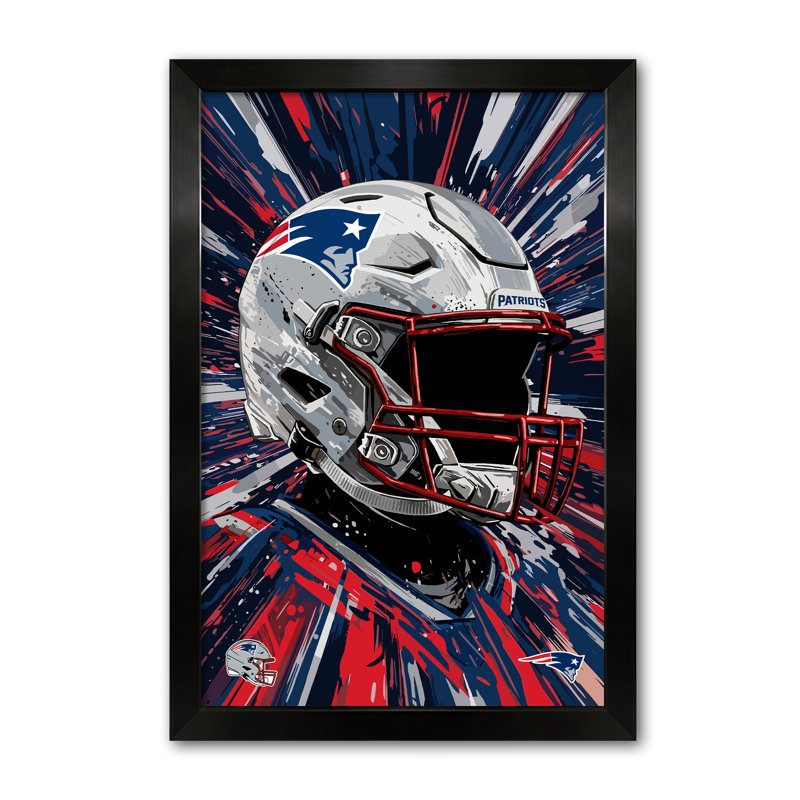 Casque Hyper des New England Patriots (NFL) - Impression encadrée 27" x 39", NFL New England Patriots