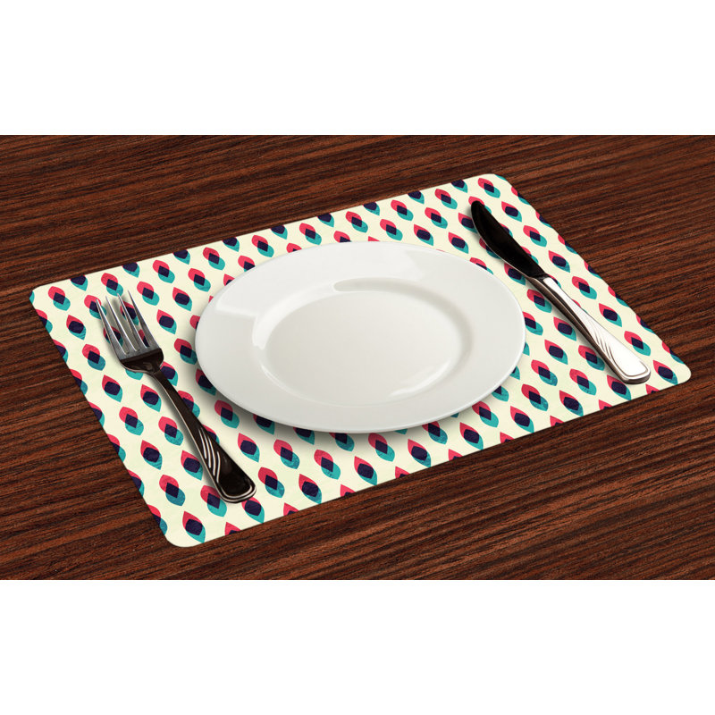 Polyester Geometric Rectangle Placemat
