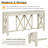 60''Acacia Veneer Console Table With 4 Spacious Drawers, Modern Crisscross Design Entryway Table With Open Bottom Storage,Farmhouse Sofa Table For Living Room,Kitchen,Dining Room,Hallway-863475175
